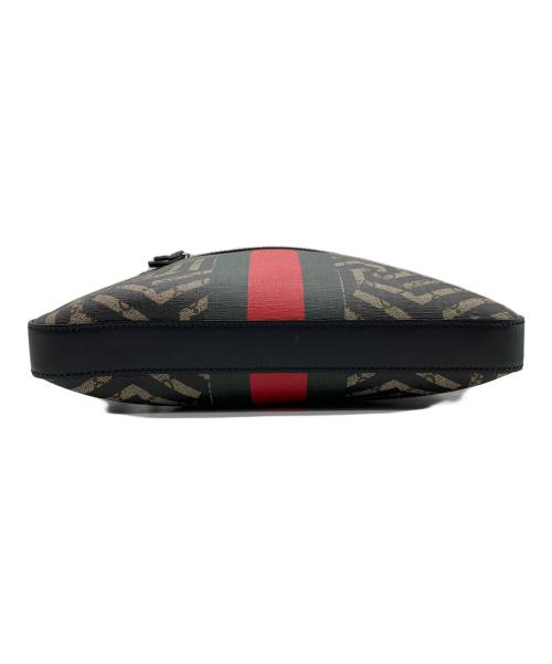 GUCCI（グッチ）GUCCI (グッチ) ショルダーバッグ ブラック×ブラウンの古着・服飾アイテム