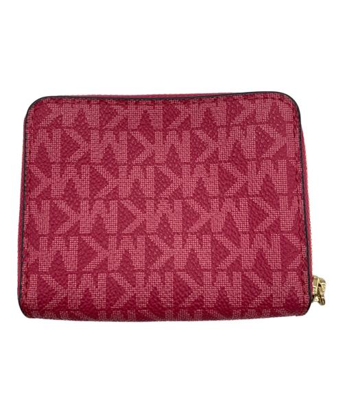MICHAEL KORS（マイケル・コース）MICHAEL KORS (マイケル・コース) 3つ折り財布 ショッキングピンクの古着・服飾アイテム