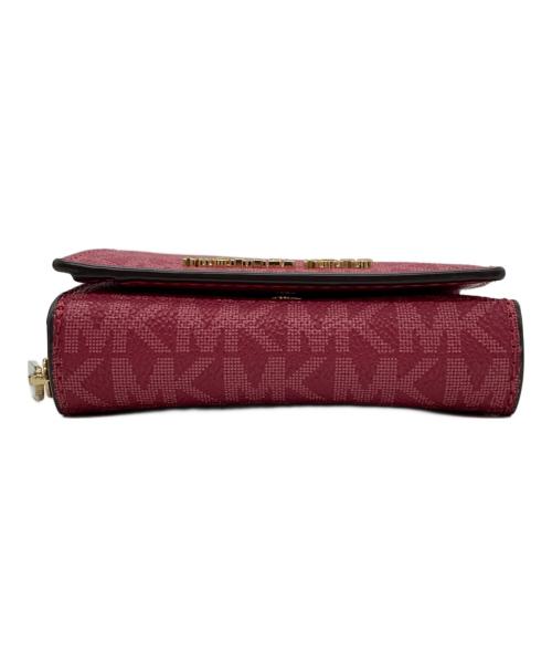 MICHAEL KORS（マイケル・コース）MICHAEL KORS (マイケル・コース) 3つ折り財布 ショッキングピンクの古着・服飾アイテム
