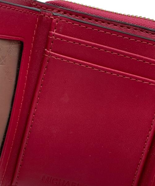MICHAEL KORS（マイケル・コース）MICHAEL KORS (マイケル・コース) 3つ折り財布 ショッキングピンクの古着・服飾アイテム
