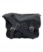 PRADAプラダ）の古着「ナイロンショルダーバッグ」｜ブラック