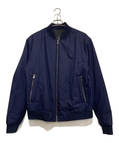 HUGO BOSS（ヒューゴ ボス）HUGO BOSS (ヒューゴ ボス) ジップアップジャケット ネイビー サイズ:SIZE L (UK 40)の古着・服飾アイテム