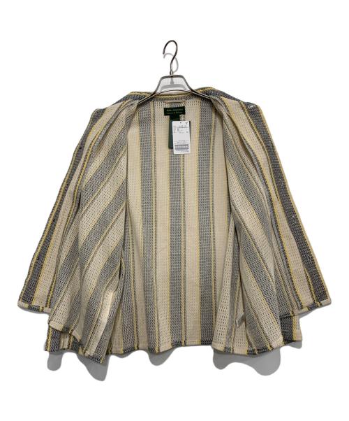 JOURNAL STANDARD relume（ジャーナルスタンダード レリューム）JOURNAL STANDARD relume (ジャーナルスタンダード レリューム) 長袖シャツ ベージュ×ネイビー サイズ:M 未使用品の古着・服飾アイテム