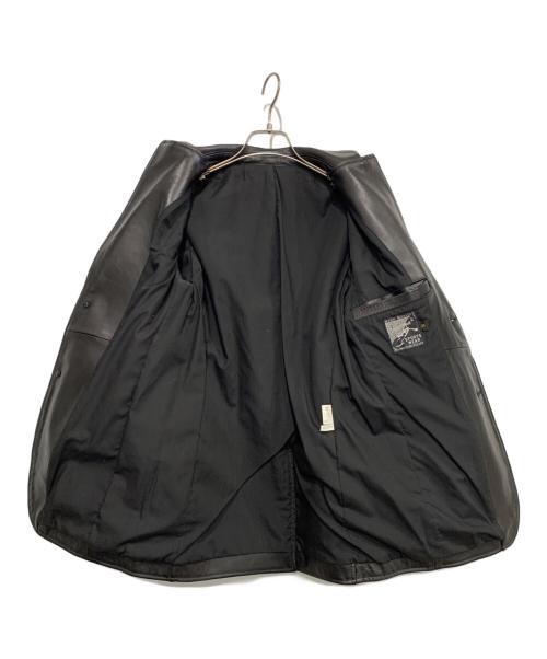 BACKDROP（バックドロップ）BACKDROP (バックドロップ) レザージャケット ブラック サイズ:Sの古着・服飾アイテム