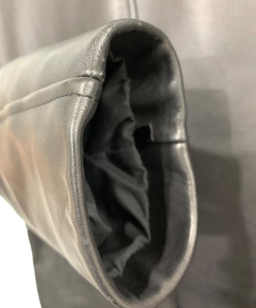 BACKDROP（バックドロップ）BACKDROP (バックドロップ) レザージャケット ブラック サイズ:Sの古着・服飾アイテム