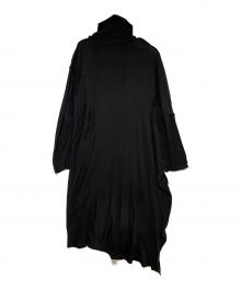 YOHJI YAMAMOTO（ヨウジヤマモト）の古着「長袖ニットワンピース」｜ブラック