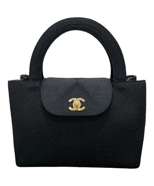 CHANEL（シャネル）CHANEL (シャネル) ココマーク ターンロック ハンドバッグ ブラックの古着・服飾アイテム