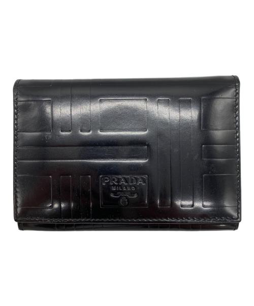 PRADA（プラダ）PRADA (プラダ) カードケース ブラック サイズ:-の古着・服飾アイテム