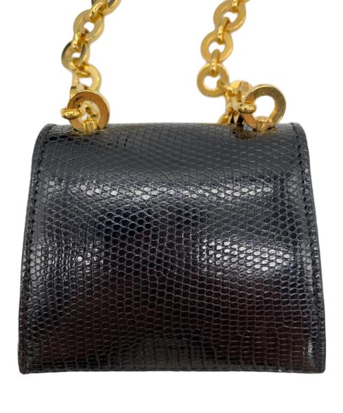 Salvatore Ferragamo（サルヴァトーレ フェラガモ）Salvatore Ferragamo (サルヴァトーレ フェラガモ) ミニチェーンショルダーポーチ ブラック サイズ:-の古着・服飾アイテム