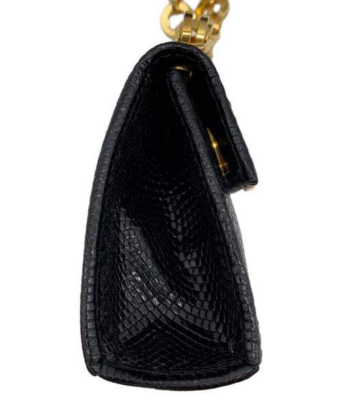 Salvatore Ferragamo（サルヴァトーレ フェラガモ）Salvatore Ferragamo (サルヴァトーレ フェラガモ) ミニチェーンショルダーポーチ ブラック サイズ:-の古着・服飾アイテム