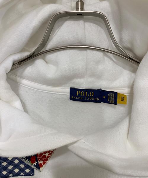POLO RALPH LAUREN（ポロ・ラルフローレン）POLO RALPH LAUREN (ポロ・ラルフローレン) プルオーバーパーカー ホワイト サイズ:Mの古着・服飾アイテム