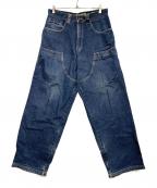 pellepelleペレペレ）の古着「バギーデニムパンツ」｜インディゴ