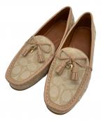 COACHコーチ）の古着「ドライビングシューズ」｜ベージュ