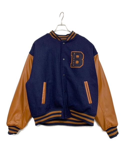 X-LARGE（エクストララージ）X-LARGE (エクストララージ) スタジャン ブラウン×ネイビー サイズ:Lの古着・服飾アイテム