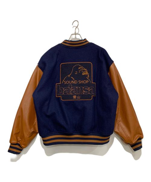 X-LARGE（エクストララージ）X-LARGE (エクストララージ) スタジャン ブラウン×ネイビー サイズ:Lの古着・服飾アイテム