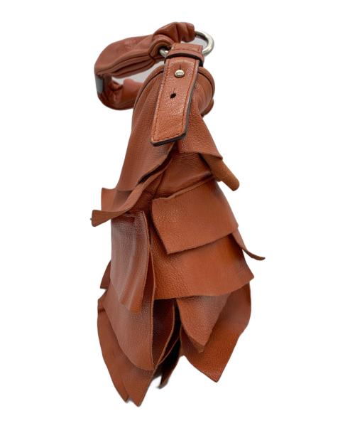 Yves Saint Laurent（イヴサンローラン）Yves Saint Laurent (イヴサンローラン) フリルショルダーバッグ ブラウン サイズ:-の古着・服飾アイテム