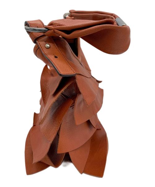 Yves Saint Laurent（イヴサンローラン）Yves Saint Laurent (イヴサンローラン) フリルショルダーバッグ ブラウン サイズ:-の古着・服飾アイテム