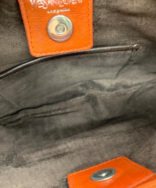 Yves Saint Laurent（イヴサンローラン）Yves Saint Laurent (イヴサンローラン) フリルショルダーバッグ ブラウン サイズ:-の古着・服飾アイテム