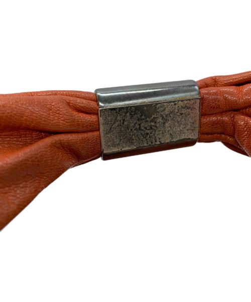 Yves Saint Laurent（イヴサンローラン）Yves Saint Laurent (イヴサンローラン) フリルショルダーバッグ ブラウン サイズ:-の古着・服飾アイテム