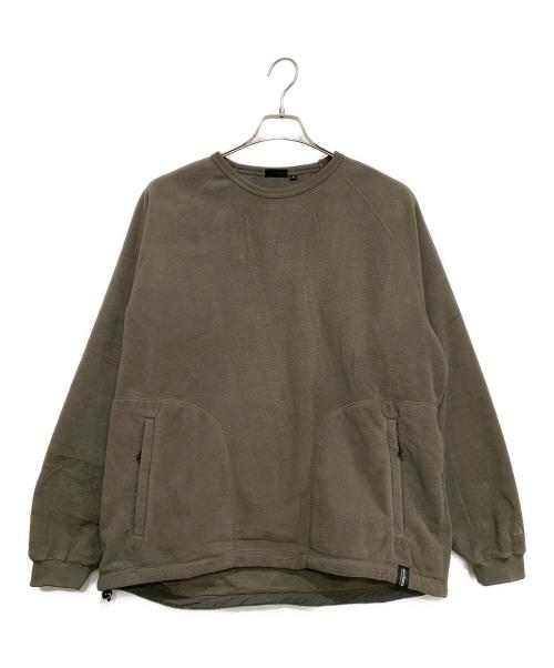 EKAL（エカル）EKAL (エカル) WILD THINGS (ワイルドシングス) Polartec Fleece Top カーキ サイズ:Lの古着・服飾アイテム