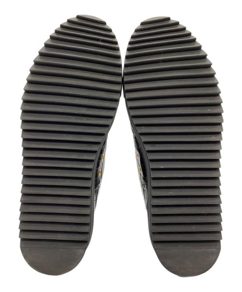 Alfredo BANNISTER（アルフレッドバニスター）Alfredo BANNISTER (アルフレッドバニスター) センタージップ スタッズ スニーカー ブラック サイズ:42の古着・服飾アイテム