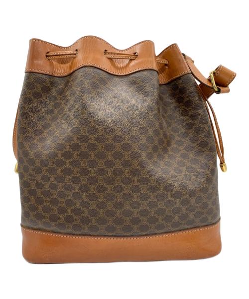 CELINE（セリーヌ）CELINE (セリーヌ) 巾着ショルダーバッグ ブラウン サイズ:-の古着・服飾アイテム