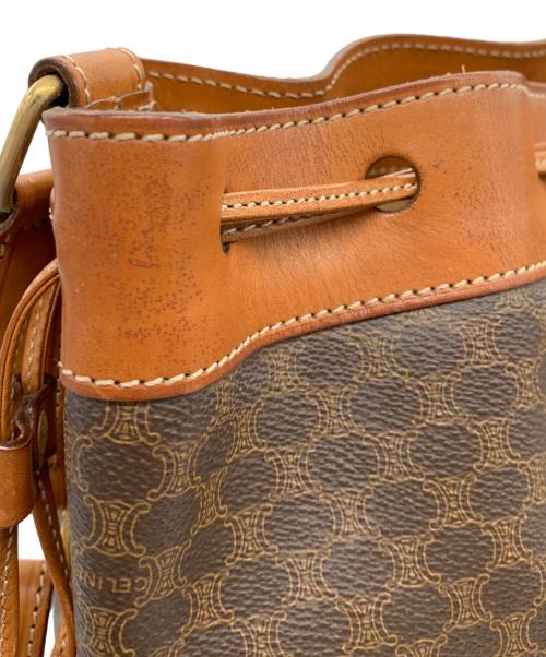 CELINE（セリーヌ）CELINE (セリーヌ) 巾着ショルダーバッグ ブラウン サイズ:-の古着・服飾アイテム