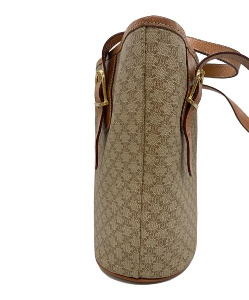 CELINE（セリーヌ）CELINE (セリーヌ) トートバッグ ベージュ×ブラウンの古着・服飾アイテム