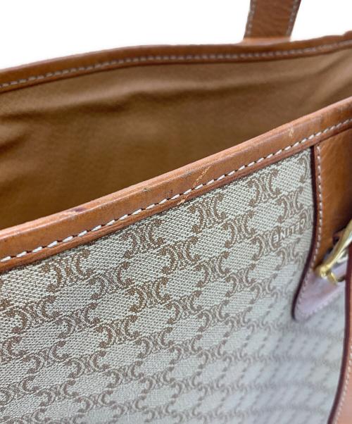 CELINE（セリーヌ）CELINE (セリーヌ) トートバッグ ベージュ×ブラウンの古着・服飾アイテム