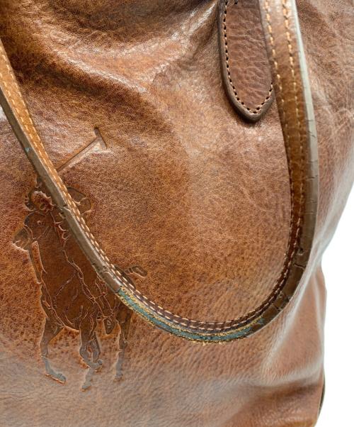 RALPH LAUREN（ラルフローレン）RALPH LAUREN (ラルフローレン) トートバッグ ブラウンの古着・服飾アイテム