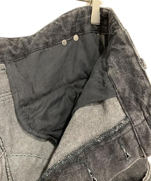 DIESEL（ディーゼル）DIESEL (ディーゼル) ウォッシュドデニムカーゴパンツ ブラック サイズ:30の古着・服飾アイテム