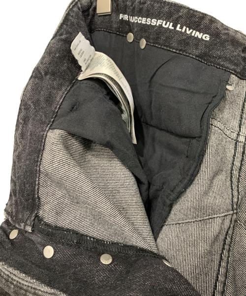 DIESEL（ディーゼル）DIESEL (ディーゼル) ウォッシュドデニムカーゴパンツ ブラック サイズ:30の古着・服飾アイテム