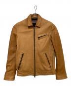 JACKROSEジャックローズ）の古着「ゴートレザージャケット」｜キャメル