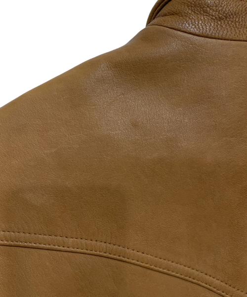 JACKROSE（ジャックローズ）JACKROSE (ジャックローズ) ゴートレザージャケット キャメル サイズ:5の古着・服飾アイテム