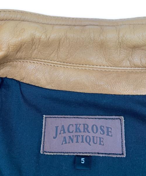 JACKROSE（ジャックローズ）JACKROSE (ジャックローズ) ゴートレザージャケット キャメル サイズ:5の古着・服飾アイテム