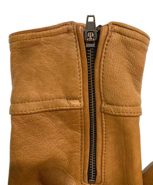 JACKROSE（ジャックローズ）JACKROSE (ジャックローズ) ゴートレザージャケット キャメル サイズ:5の古着・服飾アイテム