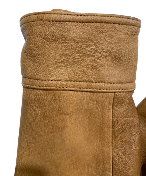 JACKROSE（ジャックローズ）JACKROSE (ジャックローズ) ゴートレザージャケット キャメル サイズ:5の古着・服飾アイテム