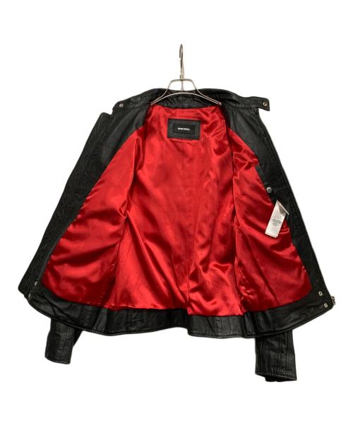 DIESEL（ディーゼル）DIESEL (ディーゼル) ライダースジャケット ブラック サイズ:-の古着・服飾アイテム