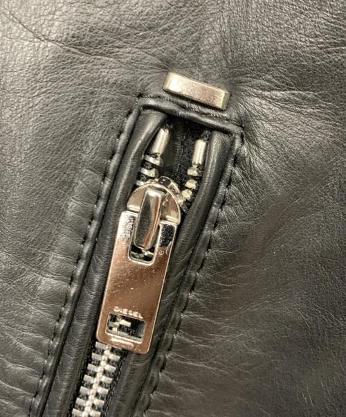 DIESEL（ディーゼル）DIESEL (ディーゼル) ライダースジャケット ブラック サイズ:-の古着・服飾アイテム