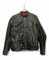 DIESEL（ディーゼル）の古着「ライダースジャケット」｜ブラック