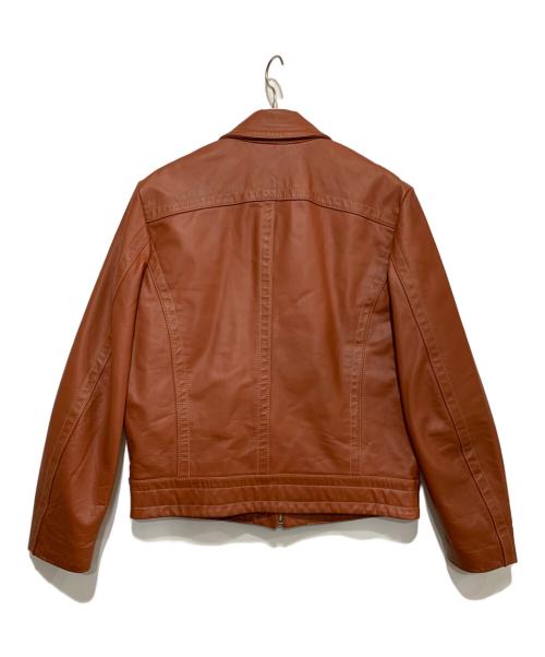 DIESEL（ディーゼル）DIESEL (ディーゼル) カウハイドレザージャケット ブラウン サイズ:Lの古着・服飾アイテム