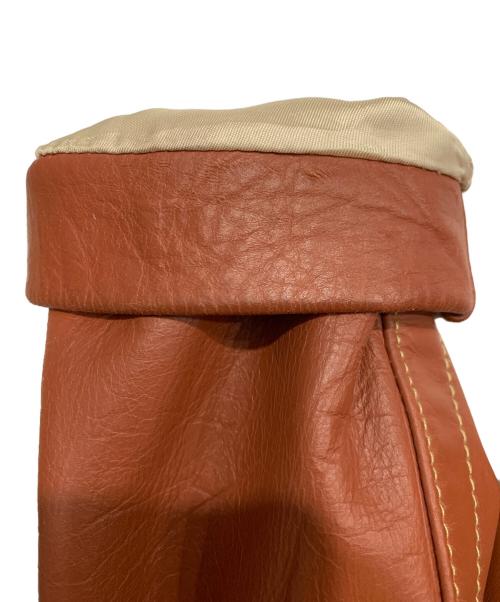 DIESEL（ディーゼル）DIESEL (ディーゼル) カウハイドレザージャケット ブラウン サイズ:Lの古着・服飾アイテム