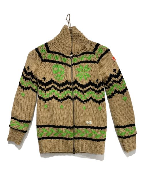 DIESEL（ディーゼル）DIESEL (ディーゼル) ニットジャケット ブラウン サイズ:Mの古着・服飾アイテム