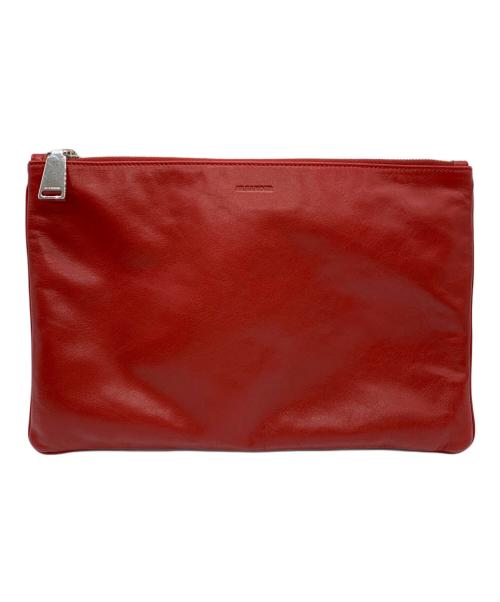 JIL SANDER（ジルサンダー）JIL SANDER (ジルサンダー) クラッチバッグ レッド サイズ:-の古着・服飾アイテム