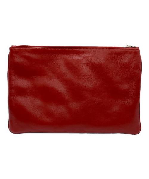 JIL SANDER（ジルサンダー）JIL SANDER (ジルサンダー) クラッチバッグ レッド サイズ:-の古着・服飾アイテム