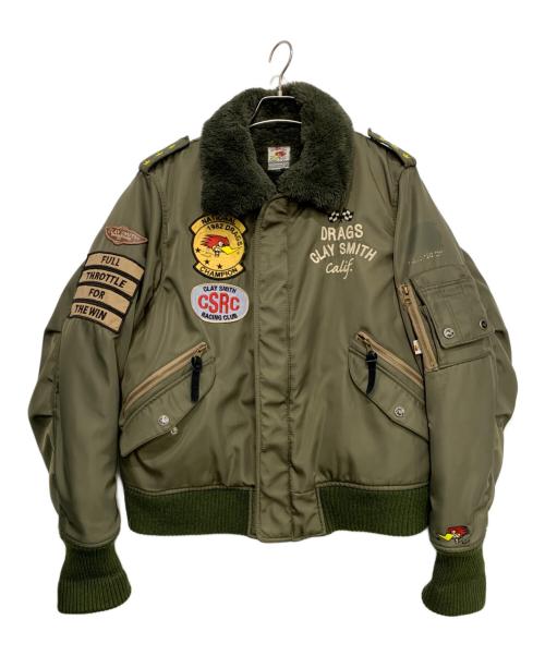 CLAY SMITH（クレイスミス）CLAY SMITH (クレイスミス) ウィンタージャケット オリーブ サイズ:XLの古着・服飾アイテム