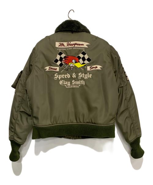 CLAY SMITH（クレイスミス）CLAY SMITH (クレイスミス) ウィンタージャケット オリーブ サイズ:XLの古着・服飾アイテム