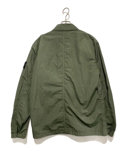 STONE ISLAND（ストーンアイランド）STONE ISLAND (ストーンアイランド) ナイロンシャツ グリーン サイズ:Lの古着・服飾アイテム