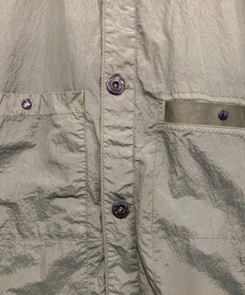 STONE ISLAND（ストーンアイランド）STONE ISLAND (ストーンアイランド) ナイロンシャツ グリーン サイズ:Lの古着・服飾アイテム