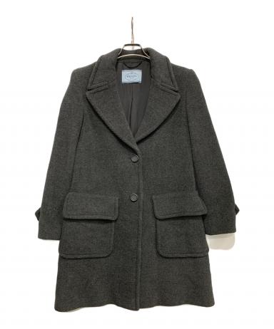 中古・古着通販】PRADA (プラダ) コート グレー サイズ:40｜ブランド